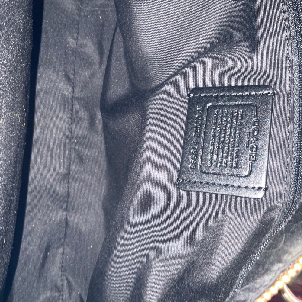 COACH Signature PRAIRIE SATCHEL in Signature Canvas Dark Brown/Black/Multi, EUC - Picture 9 of 14